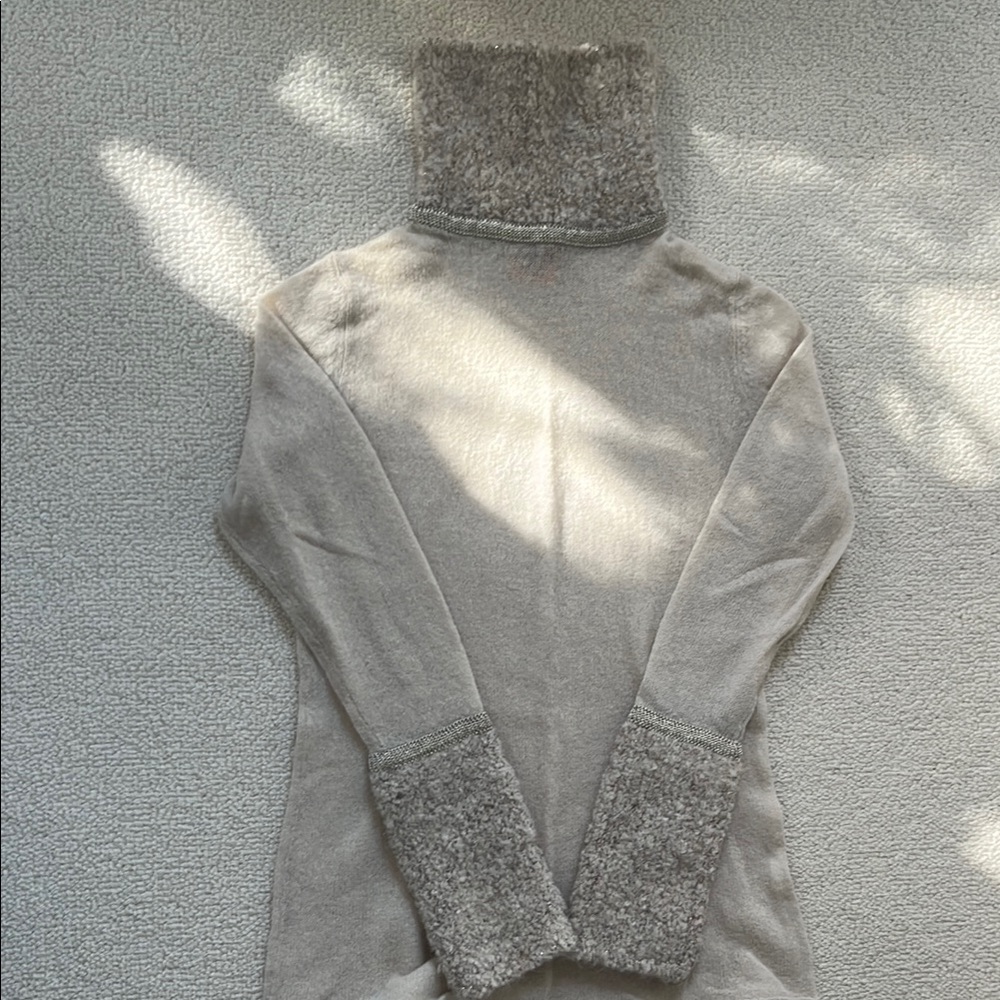 Women's Gray Turtleneck Sweater
